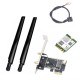 Intel Wireless AX210 NIC, Gigabit Tri-Band Wi-Fi 6E & Bluetooth 5.3 - With Fixing Plate and Antenna 