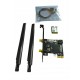 Intel Wireless AX210 NIC, Gigabit Tri-Band Wi-Fi 6E & Bluetooth 5.3 - With Fixing Plate and Antenna 