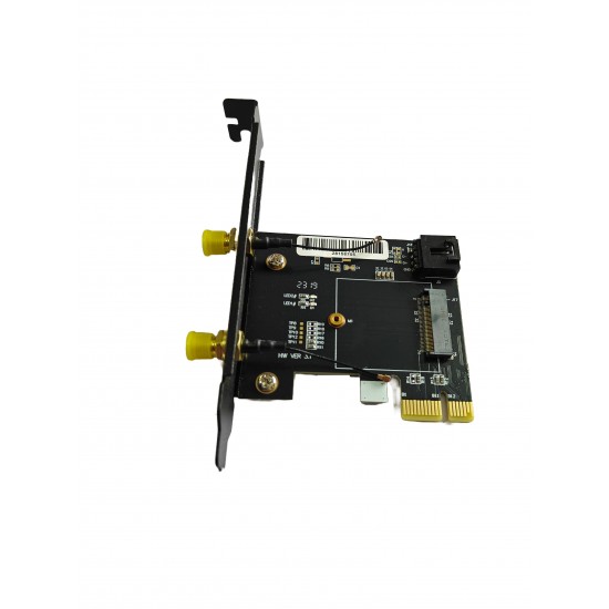 Intel Wireless AX210 NIC, Gigabit Tri-Band Wi-Fi 6E & Bluetooth 5.3 - With Fixing Plate and Antenna 