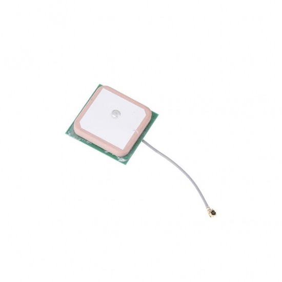 25x25x8mm 28dBi High Gain Active Ceramic GPS Antenna - 5CM Cable Length