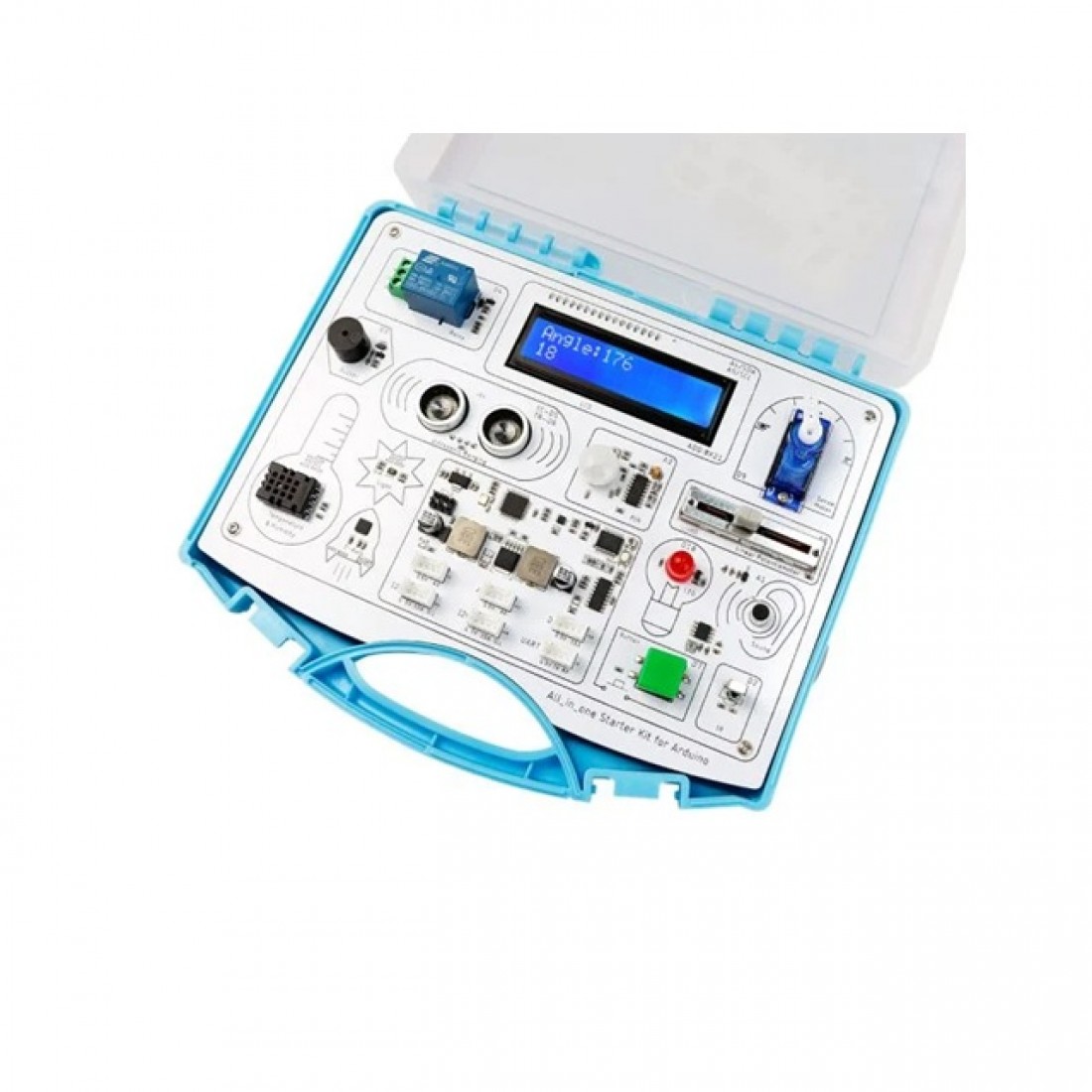 Buy Elecrow All-in-one Starter Kit for Arduino Common Board Design Kit ...