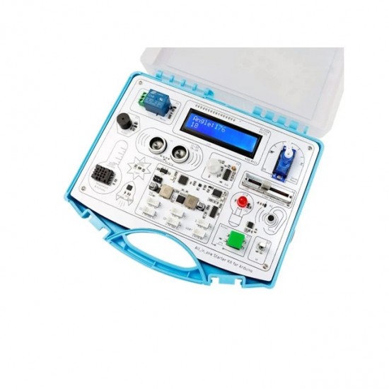 Elecrow All-in-one Starter Kit for Arduino Common Board Design Kit with 15 Sensors and 21 Lessons Elecrow All-in-one Starter Kit for Arduino Common Board Design Kit with 15 Sensors and 21 Lessons