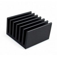 25×25×15mm Aluminum Heatsink with Adhesive – Black Color