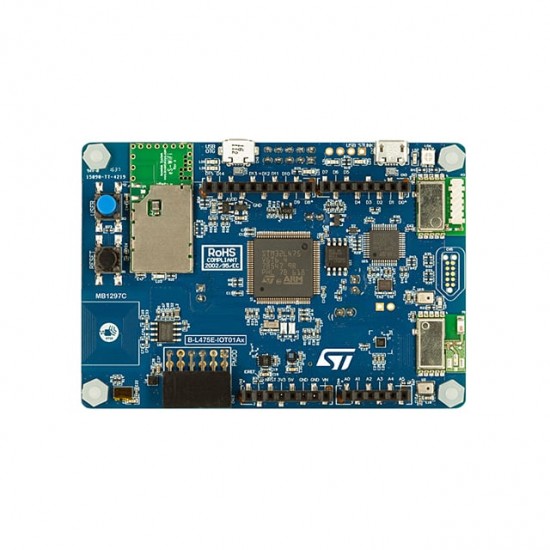 B-L475E-IOT01A1 - STM32L4 Discovery kit for IoT node, Low-power Wireless, BLE, NFC, SubGHz, Wi-Fi, 915MHz 