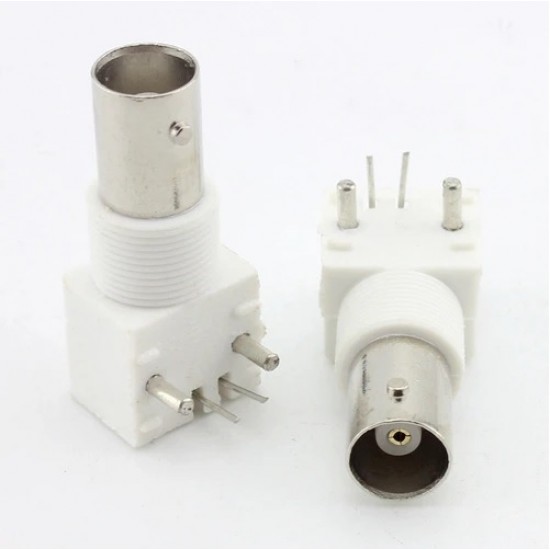 BNC Female Connector Right Angle PCB Mount