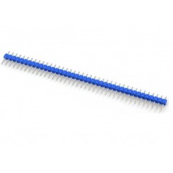 Breakaway Male Header - 1x40, 0.1" (2.54mm Pitch) Straight Blue Color Breakaway Male Header - 1x40, 0.1" (2.54mm Pitch) Straight Blue Color