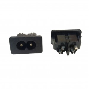 AC Power Inlet Socket 250V 2.5A IEC320 C8 Male 2 Pin AC Power Inlet Socket 250V 2.5A IEC320 C8 Male 2 Pin