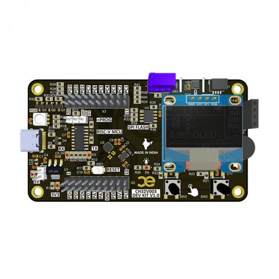 CAPUF CH32V003 Development Kit With 0.96inch OLED Display (Programmer Included)