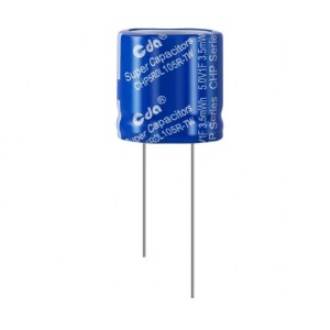 CDA CHP5R0L105R-TW 1F 5V 16x8mm Through Hole Super Capacitor CDA CHP5R0L105R-TW 1F 5V 16x8mm Through Hole Super Capacitor