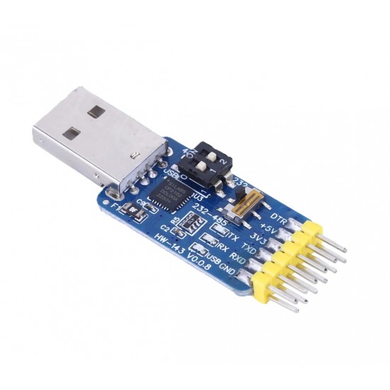 CP2102 6 in 1 Multi-function Serial Port Module - USB to TTL/RS232/RS485 TTL to RS232/RS485