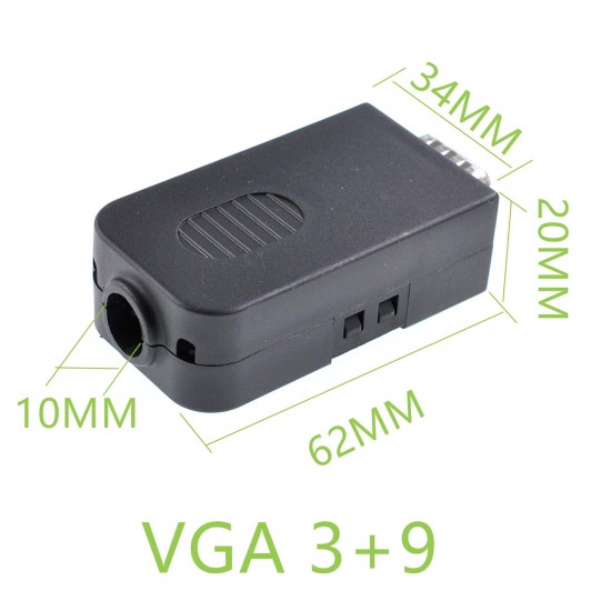 DB15 15-Pin Female Breakout Adapter with Screw Terminal | VGA Connector DIY Kit With Enclosure DB15 15-Pin Female Breakout Adapter with Screw Terminal | VGA Connector DIY Kit With Enclosure