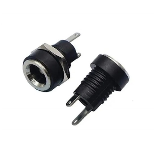 DC-022B- 5.5mm x 2.1mm Panel Mount Type DC Female Jack Connector