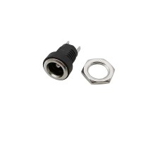 DC-022B- 5.5mm x 2.1mm Panel Mount Type DC Female Jack Connector