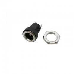 DC-022B- 5.5mm x 2.1mm Panel Mount Type DC Female Jack Connector