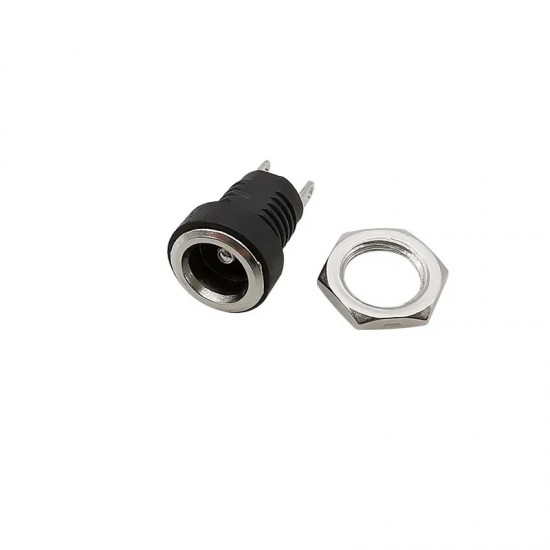 DC-022B- 5.5mm x 2.1mm Panel Mount Type DC Female Jack Connector