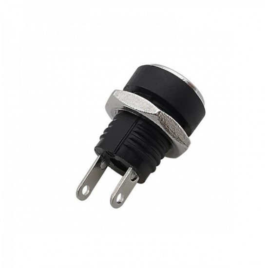 DC-022B- 5.5mm x 2.1mm Panel Mount Type DC Female Jack Connector