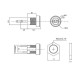 DC-022B- 5.5mm x 2.1mm Panel Mount Type DC Female Jack Connector