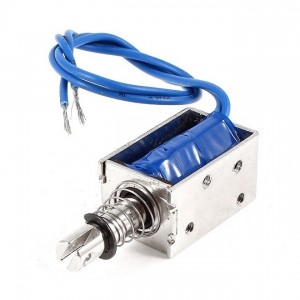  JF-0530B DC 12V 1A 10mm 5N Open Frame Push Pull Type Electromagnet Solenoid