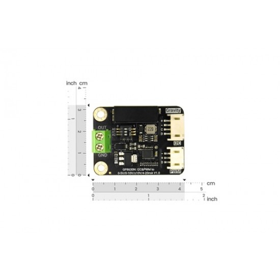 DF ROBOT Gravity: GP8630N I2C/PWM to ±10V / 4-20mA DAC Module (16-bit) (MPN:DFR1230)