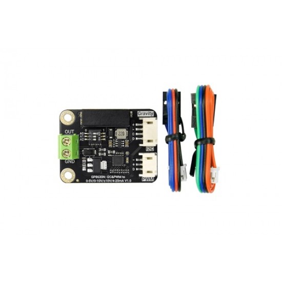 DF ROBOT Gravity: GP8630N I2C/PWM to ±10V / 4-20mA DAC Module (16-bit) (MPN:DFR1230)