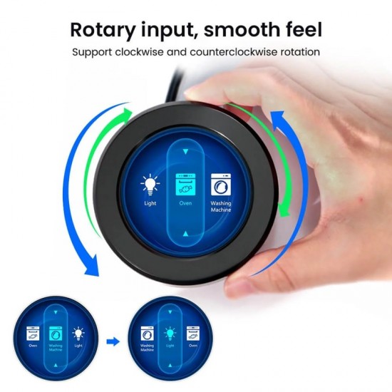Elecrow CrowPanel 2.1inch-HMI ESP32 Rotary Display 480*480 IPS Round Touch Knob Screen