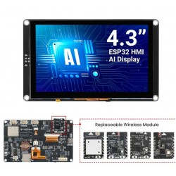 Elecrow CrowPanel Advance 4.3inch HMI|ESP32-S3 AI-Powered IPS Touch Screen (800x480)|Without Acrylic Case Elecrow CrowPanel Advance 4.3inch HMI|ESP32-S3 AI-Powered IPS Touch Screen (800x480)|Without Acrylic Case