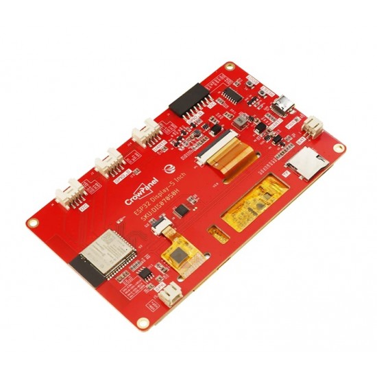 Elecrow CrowPanel 5inch HMI ESP32 Display 800x480 RGB TFT LCD Touch Screen Compatible with Arduino/LVGL/ PlatformIO/Micropython-Without Acrylic Case Elecrow CrowPanel 5inch HMI ESP32 Display 800x480 RGB TFT LCD Touch Screen Compatible with Arduino/LVGL/ PlatformIO/Micropython-Without Acrylic Case