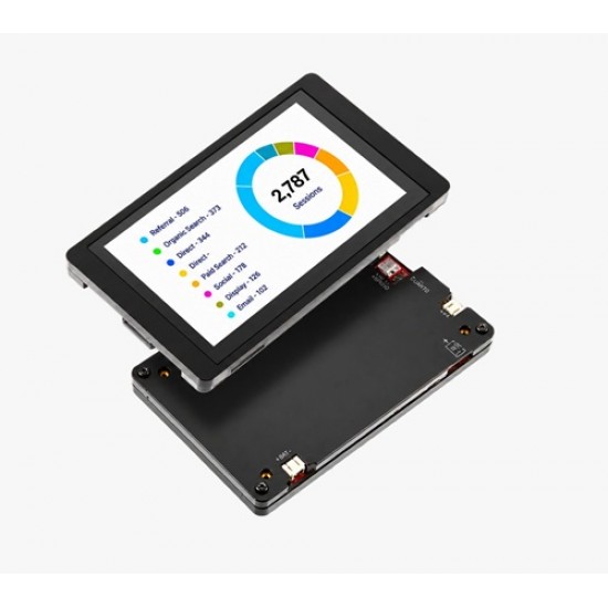 Elecrow CrowPanel 5.0 Inch HMI ESP32 Display 800x480 RGB TFT LCD Touch Screen Compatible with Arduino/LVGL/ PlatformIO/Micropython-With Enclosure (MPN:DIS07050H001)