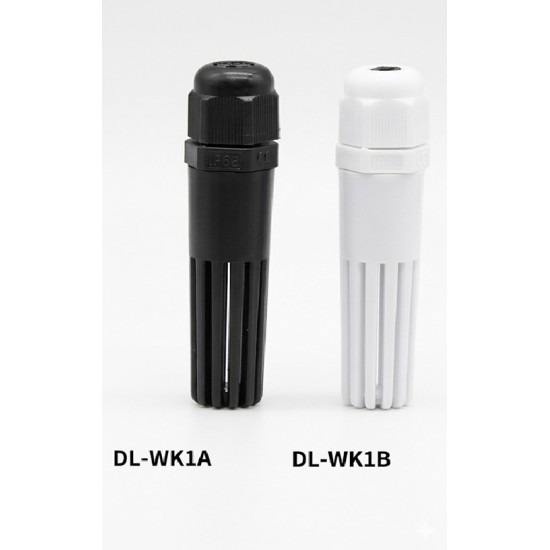 DL-WK1 A/B ABS Plastic Housing Case for Temperature Sensor Probe - 12mm Thread - Optional Color Black / White
