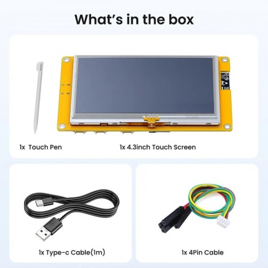 Elecrow 4.3inch ESP32-S3 Touch Display | 480*272 | Resisitive Touch | With WiFi and BLE Elecrow 4.3inch ESP32-S3 Touch Display | 480*272 | Resisitive Touch | With WiFi and BLE