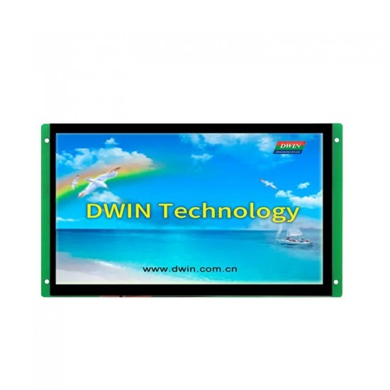 DWIN 10.1inch HMI SMART LCD , Capacitive Touch, IPS TFT Screen, Serial UART Intelligent Control, 1024*600, 200nit, DMG10600C101_03WTC