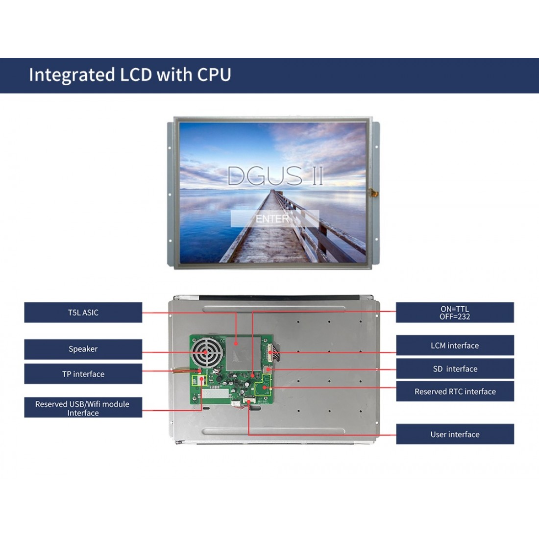 Buy Dwin Inch Hmi Lcd Capacitive Touch Ips Tft X Nit Lcd Display Dmg C