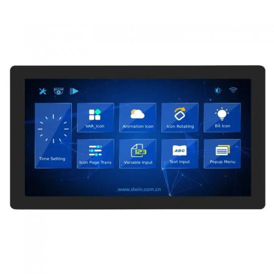 DWIN 17.3 Inch 2K HD SMART LCD, Capacitive Touch, IPS TFT 1920x1080 200nit High Resolution LCD Display, DMG19108C173_05WTC