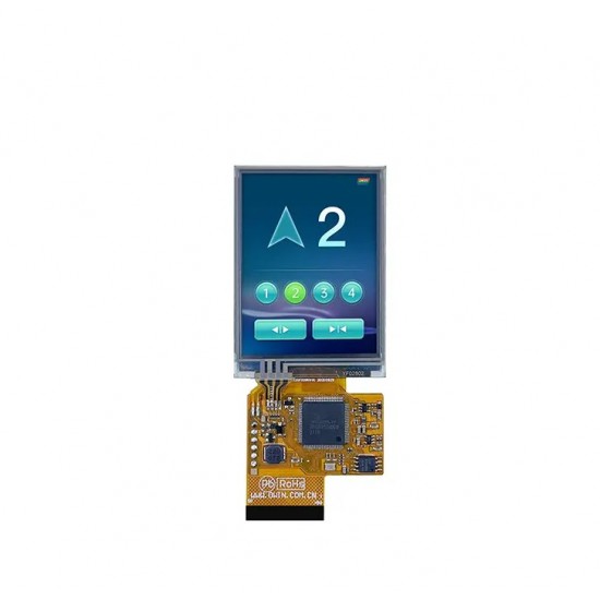 DWIN 2.8 Inch Resistive Touch, TN TFT 240x320 350nit COF UART LCD Display, DMG32240F028_01WTR