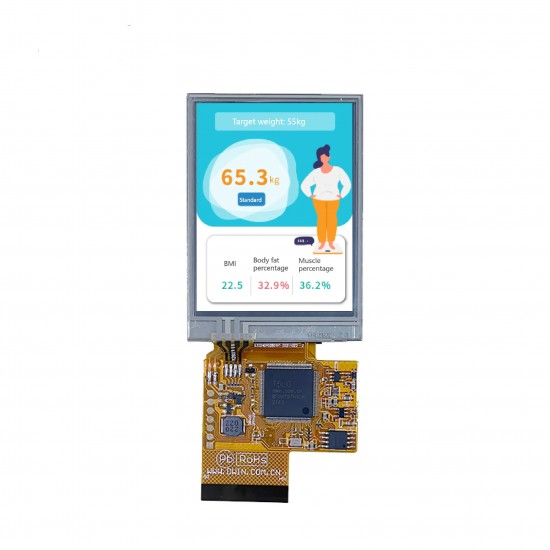DWIN 2.8inch Resistive Touch Panel, TN TFT 240x320 250nit COF Touch screen Model, COF Series, DMG32240F028_02WTR