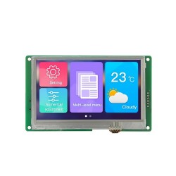 DWIN 4.3 Inch TFT LCD, No Touch, TN TFT 480x272 300nit Intelligent LCM LCD Display, DMG48270C043_05WN (Commercial Grade)