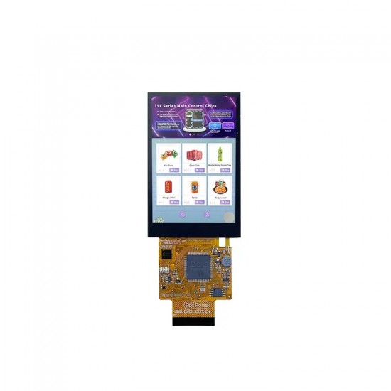 DWIN 3.5 Inch Smart LCD, Capacitive Touch, IPS TFT 320x480 300nit COF UART LCD Display, DMG48320F035_01WTC