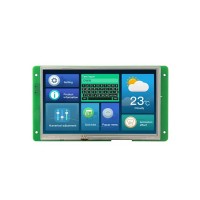DWIN 7inch HMI TFT LCD, Resistive Touch, TV-TN TFT 800x480 200nit LCD Display, DMG80480C070_04WTR