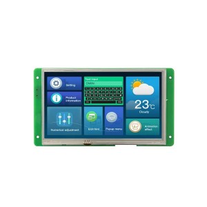 DWIN 7inch HMI TFT LCD, Resistive Touch, TV-TN TFT 800x480 200nit LCD Display, DMG80480C070_04WTR