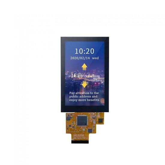 DWIN 4.3 Inch Smart LCD, Capacitive Touch, IPS TFT 480x800 250nit COF LCD Display, DMG80480F043_01WTC