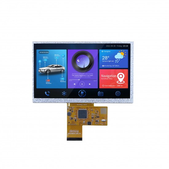 DWIN 7 Inch TFT LCD, No Touch, TN TFT 800x480 250nit COF LCD Display, DMG80480F070_02WN