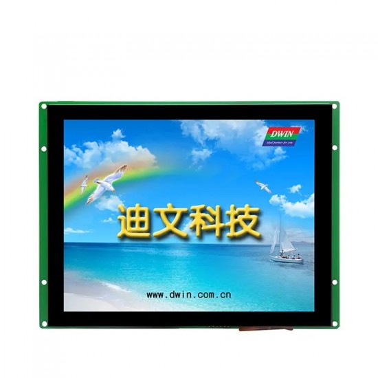 DWIN 8 Inch SMART LCD, Capacitive Touch, TN TFT 800x600 250nit UART LCD Display, DMG80600C080_03WTC