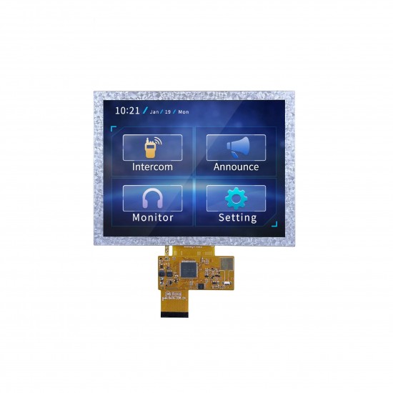 DWIN 8 Inch TFT LCD, No Touch, TN TFT 800x600 300nit COF LCD Display, DMG80600F080_01WN