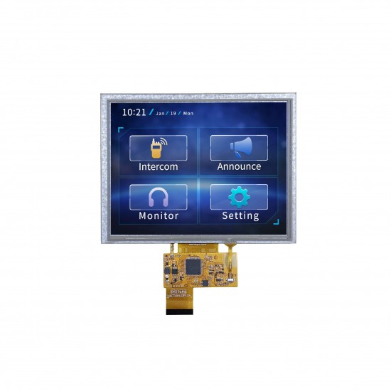DWIN 8 Inch TFT LCD, Resistive Touch, TN TFT 800x600 200nit COF LCD Display, DMG80600F080_01WTR