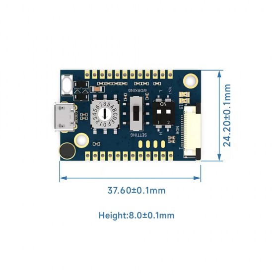 DMR858S-UHF 400~470MHz 5W All-in-one Digital Walkie Talkie Module - Embedded DMR Tier II