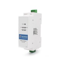 USR-DR301 DIN-rail mounted RS232 to Ethernet Converter - With Power Adapter