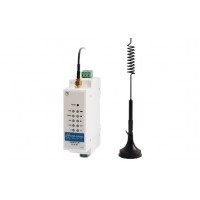 USR-DR504-G DIN-Rail RS485 to 4G LTE Cat 4 Modem - With Antenna & Power Adapter