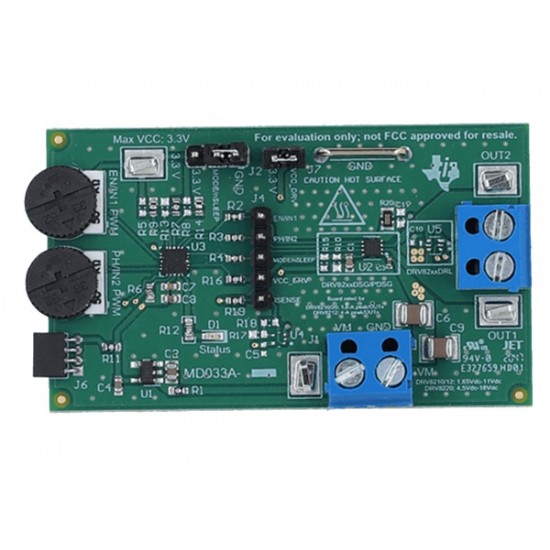 Texas Instruments DRV8220EVM H-Bridge Motor Driver Evaluation Board With Low Power Sleep Mode Texas Instruments DRV8220EVM H-Bridge Motor Driver Evaluation Board With Low Power Sleep Mode