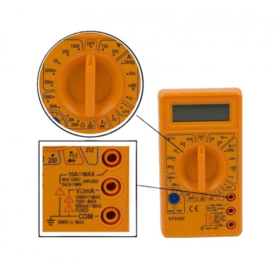 MT830D Digital Multimeter with Probe MT830D Digital Multimeter with Probe