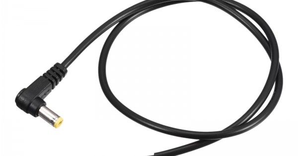 Buy 5.5mm x 2.1mm DC Power Extension Cable 90 Degree Right Angle Male ...